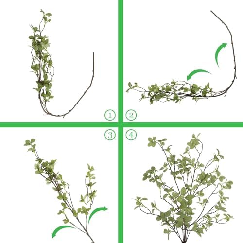 41” artificial greenery stems, long fake plant twigs, package contents