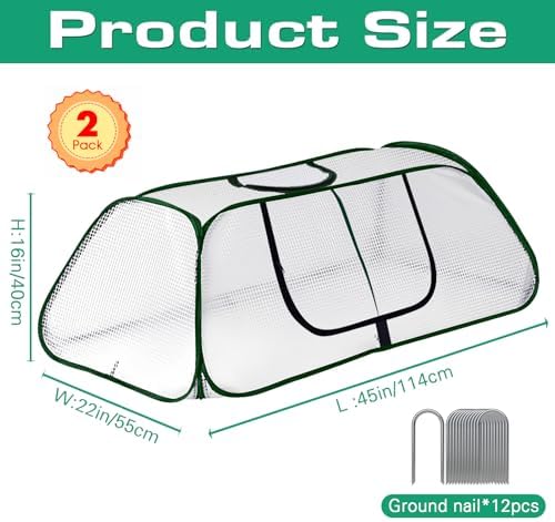 garden rows accelerator plants cover-garden greenhouse with roll-up shown in use