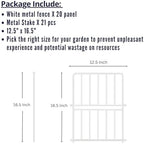 shoplala decorative fence (20 panels) 12.5in(l) x 16.5in(h) shown in use