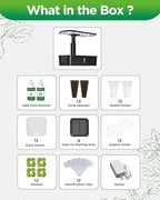 hydroponics growing system kits,smart indoor herb garden with, front angle view
