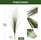 12 stems artificial wheat grass greenery fake plants，fake, close-up detail