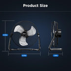 simple deluxe 12 inch 3-speed high velocity heavy shown in use