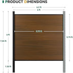 mondaria privacy fence for outside, 6ftx7.6ft outdoor privacy shown in use