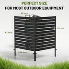 2 panel no dig privacy fence screen, 42" showing dimensions