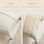 blissblush 14x36 lumbar pillow cover for bed, rectangular, view 9