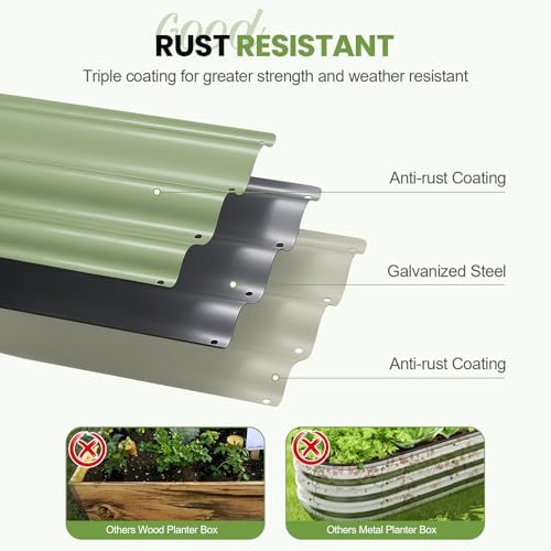 g good gain raised garden bed outdoor, 4-in-1, close-up detail