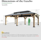 amerlife 12x20ft outdoor carport with galvanized double roof shown in use