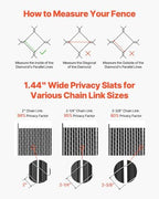 vevor bottom locking privacy slats, double-wall vertical bottom-locking, side view