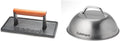 Cuisinart CGPR-221, Cast Iron Grill Press (Wood Handle) & CMD-108 Melting Dome, 9",Stainless steel