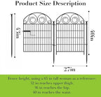 getlay tall garden fence animal barrier with gate, close-up detail
