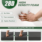 outdoor bench cushion waterproof, 48x18 inch bench cushion, side view