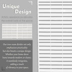 kozyard metal privacy screen 74" h x 47.2", side view