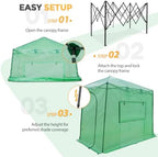 eagle peak 10x5 easy setup pop up greenhouse shown in use