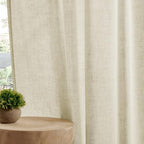 joydeco linen curtains 96 inch length 2 panel, package contents