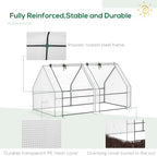 outsunny 5.9' x 3' x 3' mini greenhouse, side view