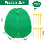 pop up winter plant covers, 28x28x33 freeze protection, close-up detail