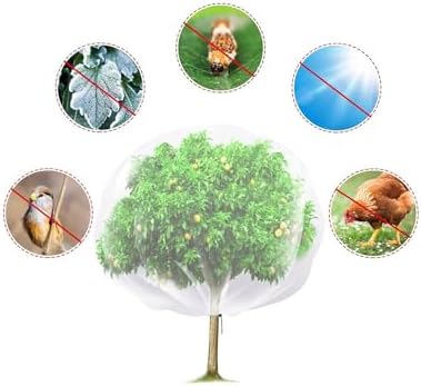 drawstring & zipper fruit tree netting cover, package contents
