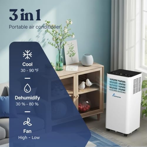lifemaster 10,000 btu portable air conditioners, room air on a desk or shelf