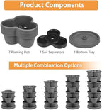 vecelo 7 tier vertical garden planter, self watering, front angle view