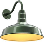 11" Gooseneck Barn Light Outdoor | Farmhouse Exterior | Hunter Green/Brass