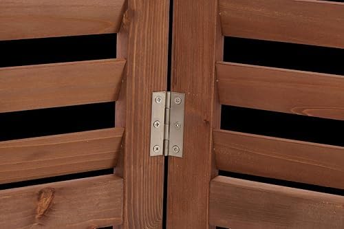 knocbel privacy screen solid wood decorative fences air, view 9