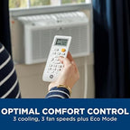 ge window air conditioner 10000 btu, wi-fi enabled, side view