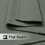 nicetown 2 panels greyish green outdoor curtains for, package contents