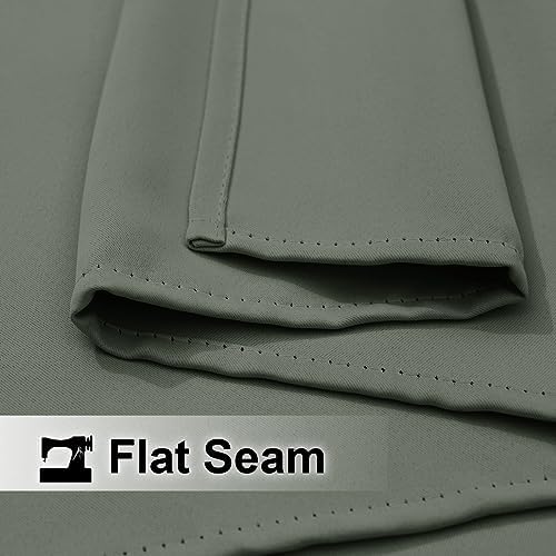 nicetown 2 panels greyish green outdoor curtains for, package contents