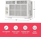 frigidaire 5,000 btu window-mounted air conditioner, cools up, close-up detail