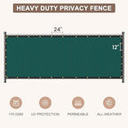 privacy fence screen 170gsm 6x50 ft heavy duty shown in use