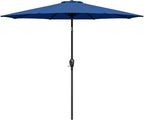 Simple Deluxe 9' Patio Umbrella Outdoor Table Market Yard Umbrella with Push Button Tilt/Crank