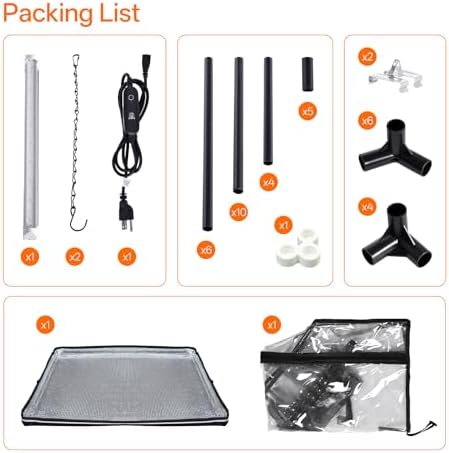 bstrip mini indoor greenhouse with grow light, tabletop, view 9