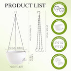 12 inch hanging baskets 2 pc with chains shown in use