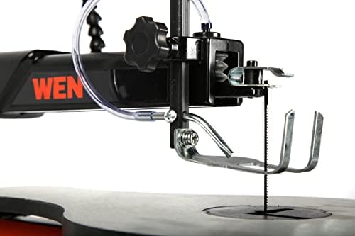 wen variable speed scroll saw, 16-inch with work, package contents
