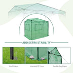 eagle peak 6x8 easy setup pop up greenhouse on a desk or shelf