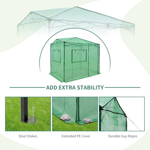 eagle peak 6x8 easy setup pop up greenhouse on a desk or shelf