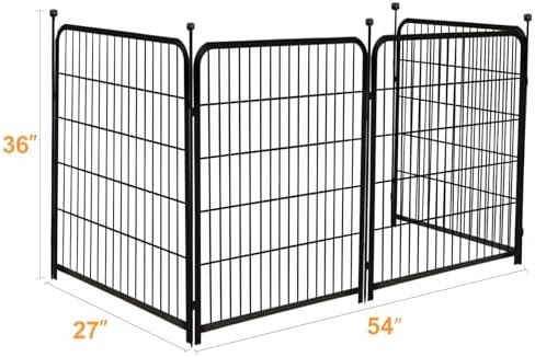 getlay garden fencing 36 inch high, 4 panels, side view