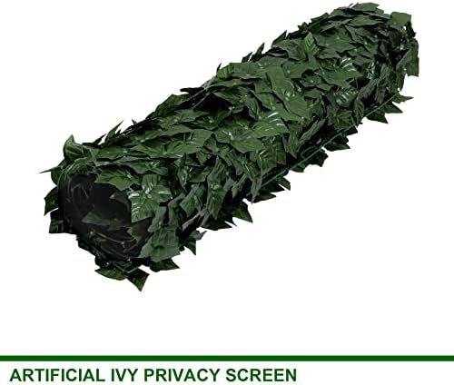 artificial ivy privacy fence,u'artlines heavy duty artificial hedges, side view