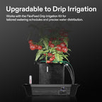 vivosun 4-pack flexfeed self-watering pots with grow bags on a desk or shelf