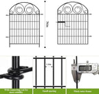 getlay tall garden fencing 36 inch high, 2, side view