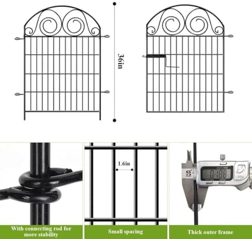 getlay tall garden fencing 36 inch high, 2, side view
