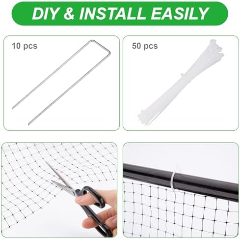 sportyouth bird netting garden deer fence netting 2 showing dimensions