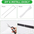 sportyouth bird netting garden deer fence netting 2 showing dimensions