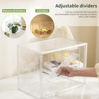 mini greenhouse indoor with magnetic door, m-4tier-2pcs on a desk or shelf