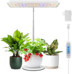 Wiaxulay Grow Light, 11in Full Spectrum Desk Plant Light for Indoor Growing | 78LEDs Grow Lamp with Auto Timer 6/12/16 Hrs, 3 Lighting Modes, 5 Dimmable Levels, Height Adjustable 7.8"-26" for Seedling