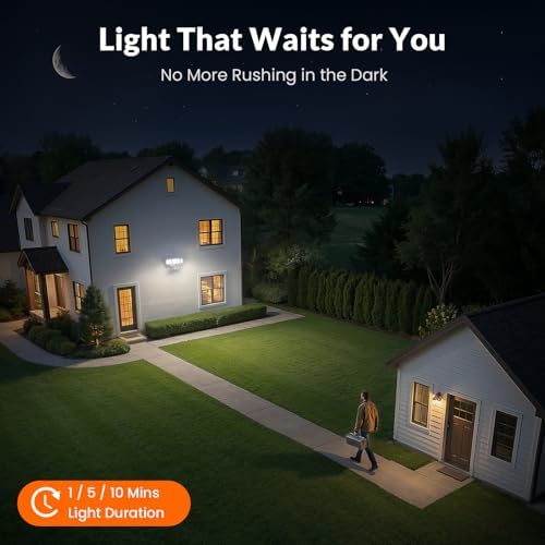 lepower led security light motion sensor outdoor lights, close-up detail