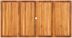 vidaxl patio table beige 70.9"x35.4"x29.5" poly rattan acacia, view 9
