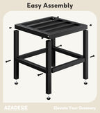 plant stand indoor outdoor, heavy duty metal 13'', front angle view