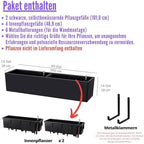 lalagreen hanging planter boxes outdoor (40 inch, 2 shown in use
