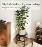 plant stand indoor outdoor, heavy duty metal 13'' on a desk or shelf